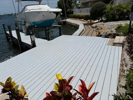 Dredging under docks and boat lifts