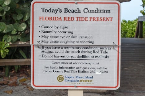 REDTIDE Beach Sign